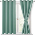 Blackout Curtains for Bedroom, Sage Green, 52 x 54 Inch, 2 Panels | Thermal by Hiasan