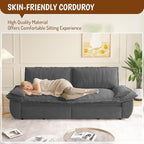 73.2" Sofa Bed Queen, 3-in-1 Pull Out Sofa Bed - Image 4