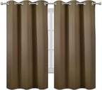 Blackout Curtains 42 x 63 inch/Brown Curtains Set of 2 Panels/Thermal Insulated - Image 2