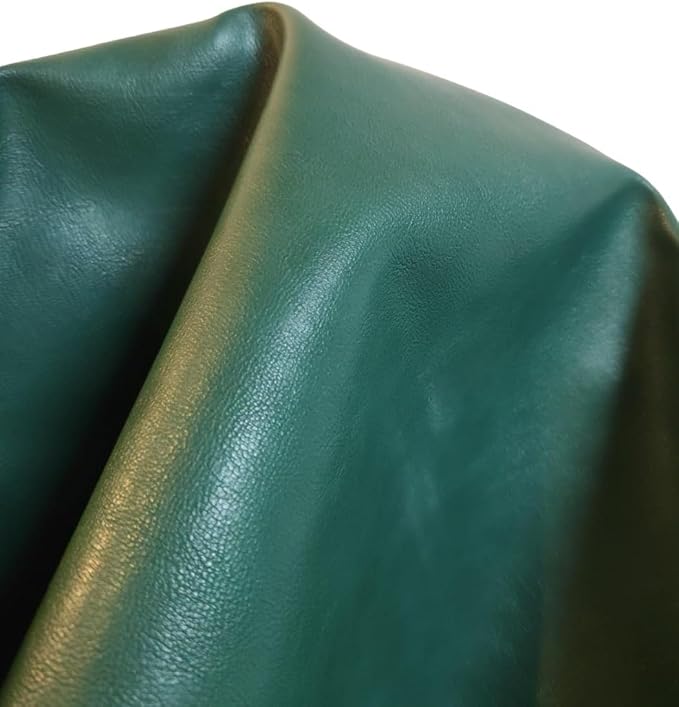 NAT Leathers | Hunter Green Soft Faux Leather Fabric Sheet PU | 2 Yards | 0.9 - Image 5