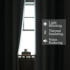 Grey and Greyish White Ombre Blackout Curtains - Image 3
