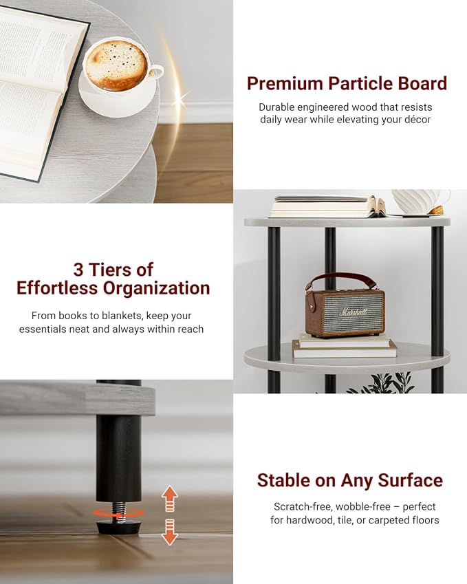 XBurmo Small Round End Table - Image 4