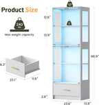 Lamtor Display Cabinet with Glass Doors - Image 2