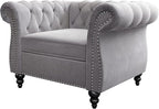 Mid-Century Sofa Chair, Velvet Accent Chair - Image 7