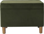 HomePop - Dinah 24" Storage Ottoman- Loden Green Velvet by HomePop