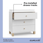 Storkcraft California 3-Drawer Chest - Image 5