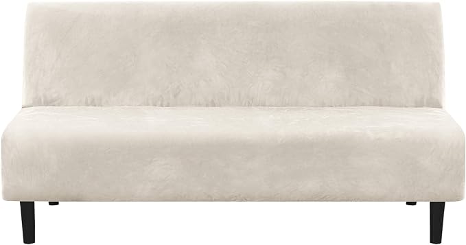 H.VERSAILTEX Real Futon Cover Armless Sofa Covers Sofa Bed Covers Stretch Futon by HVERSAILTEX