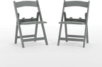 Flash Furniture Hercules Set of 2 Kids Gray Resin Folding Chairs by FlashFurniture