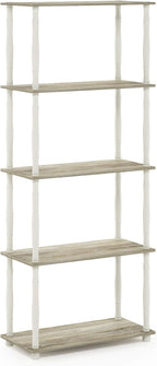 Furinno Turn-N-Tube 5-Tier Multipurpose Shelf / Display Rack / Storage Shelf / by Furinno-FitsYourSpaceFitsYourBudget