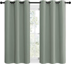 NICETOWN Greyish Green Room Darkening Curtains - Image 2