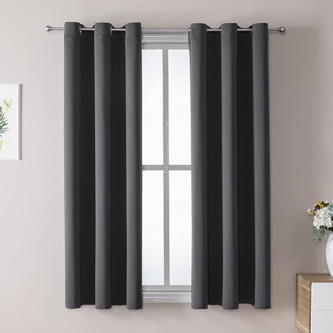ChrisDowa Blackout Curtains for Bedroom and Living Room 54 Inches Long | 2 by ChrisDowa