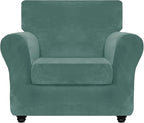 ZNSAYOTX Luxury Velvet Chair Slipcovers by ZNSAYOTX