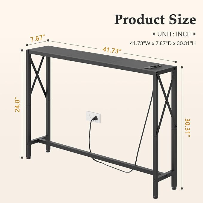 Gewudraw 41.7" Console Table - Image 3