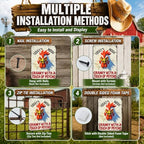 Vintage Rooster Metal Tin Sign Wall Decor Todays Mood Cranky With A Touch Of Psycho Retro Funny Chicken Wall Art Plaque Farmhouse Kitchen Farm Home Wall Decoration 12x16 Inch - Image 4