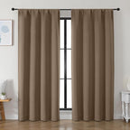 Simplebrand Ava Brown Blackout Curtains by Simplebrand