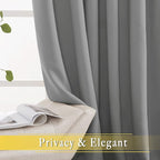 NICETOWN Extra Wide Sliding Door Curtains, Thermal Insulated Blackout Patio - Image 5