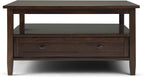 SIMPLIHOME Warm Shaker Solid Wood Transitional-Style 36-inch Wide Coffee Table - Image 4