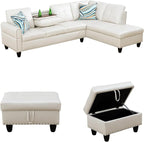 97.5" L Shaped Couch Set, Modular Sectional Couches - Image 4