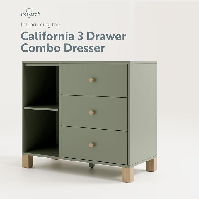 Storkcraft California 3 Drawer Combo Dresser – GREENGUARD Gold Certified - Image 5