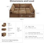 mopio Oversized Modular Sectional Sofa - Image 2