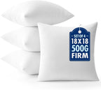 MIULEE 18x18 Throw Pillows Inserts 4 Pack, Decorative Pillows by MIULEE