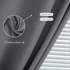 Magic Tape Blackout Curtains for Bedroom No Drillng Self Adhesive Curtains No - Image 5