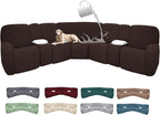 100% Waterproof Sectional Recliner Couch Covers by ROFASVCO