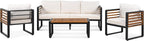 4-Pieces Outdoor Patio Sectional Sofa Set - Image 8