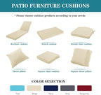 Chaise Lounge Cushion Outdoor, Waterproof and Stain-Resistant Lounge Deck - Image 9