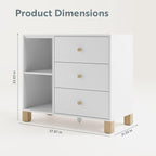 Storkcraft California 3 Drawer Combo Dresser – GREENGUARD Gold Certified - Image 2