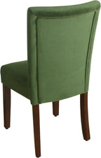 HomePop Parsons Classic Upholstered Accent Dining Chair, Dark Green Velvet - Image 7