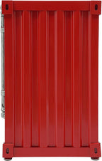 Industrial Metal Shipping Container Cabinet, Iron Side Table - Image 5