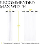 NICETOWN White Samll Window Blackout Curtain Panels, 50% Light Blocking Curtains - Image 7