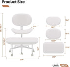 Pinmoco Upgraded Cross Legged Office Chair - Image 2