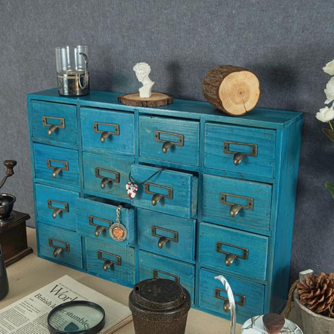 16 Drawers Apothecary Cabinet - Image 2