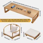Japanese Style Vintage Rectangular Tea Table Low Floor Table - Image 2