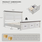 Aitjunz Farmhouse King Size Bed Frame - Image 2