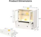 RoyalCraft White Display Cabinet - Image 2