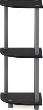 Furinno TURN-N-TUBE Corner Shelf, 3-Tier Corner Bookshelf, Display Storage - Image 7