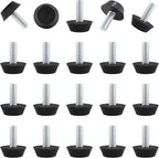 Zorfeter 30 Pcs Screw in Threaded Furniture Adjustable Levelers, M6 Leveling by Zorfeter