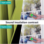 NICETOWN 100% Blackout Curtains 54 inches Long, Fresh Green, 1 Pair, 52 inches - Image 4