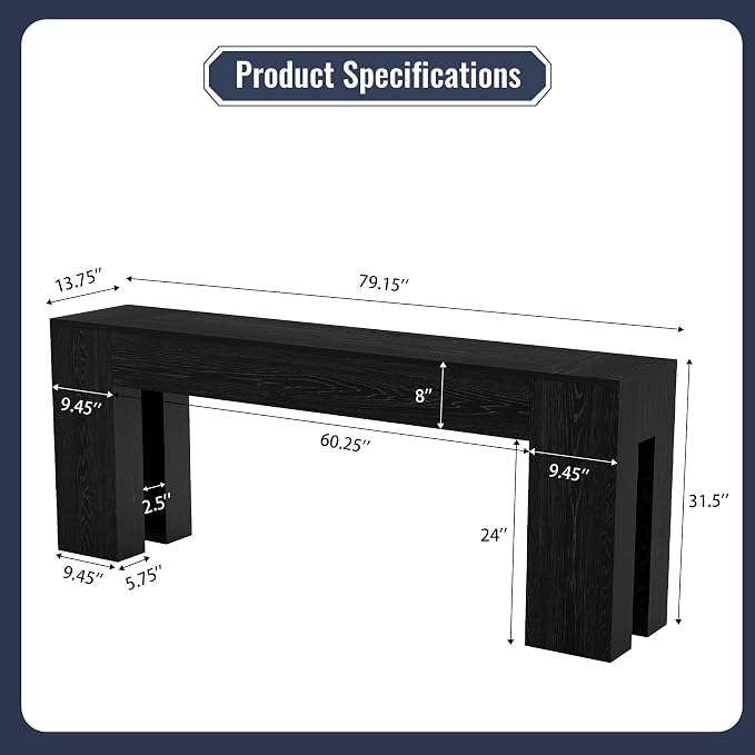 Epecoya Extra Long Sofa Console Table - Image 2