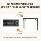 TEMI Small Computer Desk Folding Table - Image 4