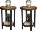 Alaterre Furniture Pomona Living Room Set of 2 Solid Wood Small Round End Tables by AlaterreFurniture