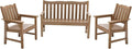 Stoog All-Weather Garden Bench & Chairs Set, 3-Piece Patio Furniture Set by Stoog