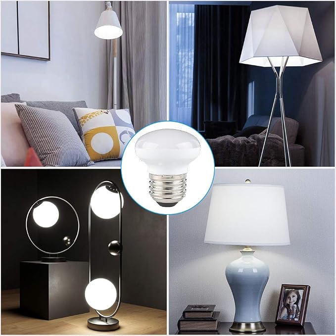 Haian Support China Cabinet Light Bulbs, 4W Short Light Bulbs, R14 E26 Curio - Image 7
