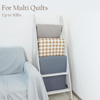 Honest Blanket Ladders for The Living Room, 5-Tier Blanket Holder, Wall-Leaning - Image 4