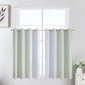 Sage Green and Greyish White Ombre Blackout Curtains by ESTELARTEXTILER