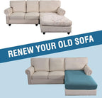 H.VERSAILTEX Sectional Couch Covers 1 Piece Chaise Slipcover L Shape Separate - Image 7