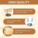 Brass Cutting Board Feet，Chopping Board Feet Set - Image 3